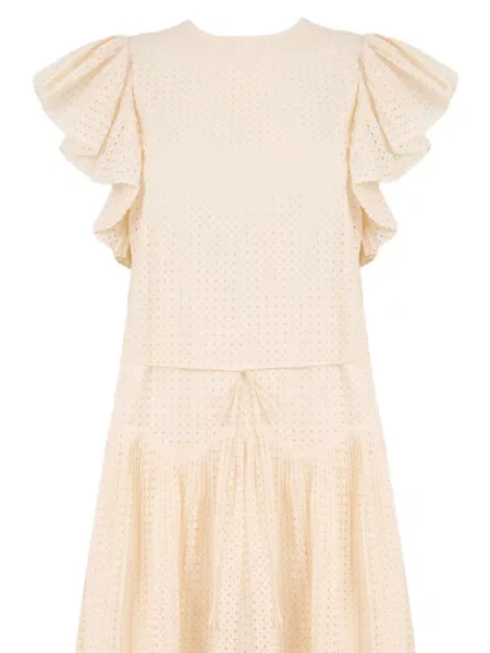 Rochie midi Ulla Johnson cu volane până la genunchi de costum