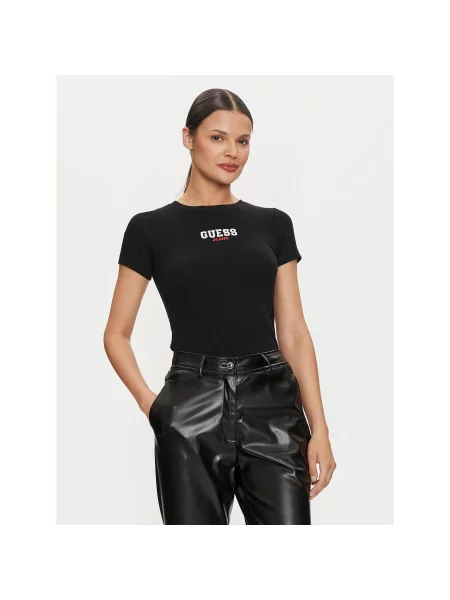 Guess Jeans Футболка Slim Fit чорний