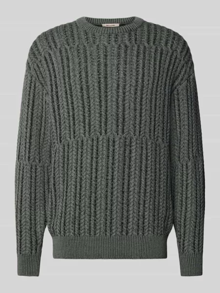 Sweter z dzianiny o kroju relaxed fit z mieszanki bawełny model ‘FILL RLX’ Only & Sons