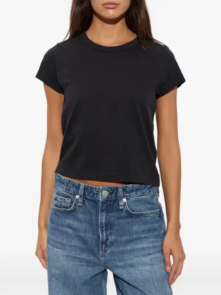 Tricou Rag & Bone cu decolteu rotund negru