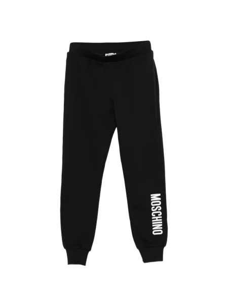 Spodnie dziecięce Moschino czarne