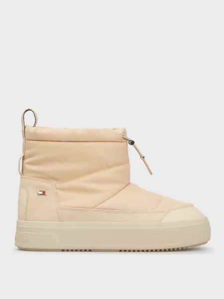 Мини дутики Tommy Hilfiger бежевые