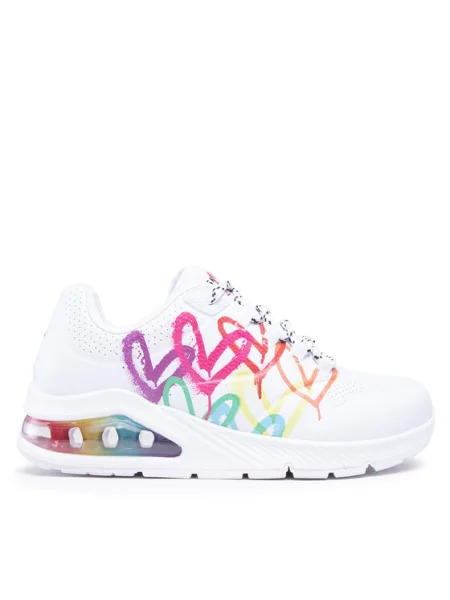 Skechers Снікерcи Uno 2 Floating Love білий