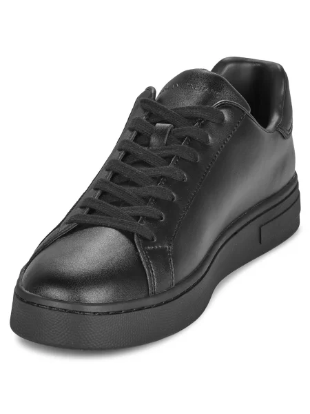 Sneakerși Armani Exchange din piele negru