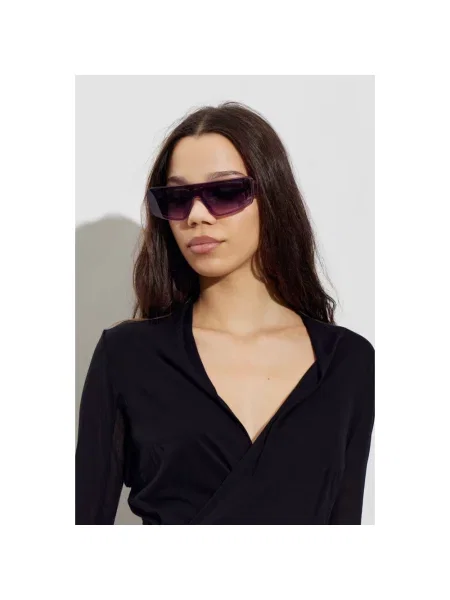 Rick Owens DRKSHDW okulary przeciwsłoneczne Gethshades fioletowe