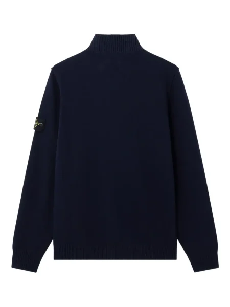 Polo Stone Island cu strasuri albastru