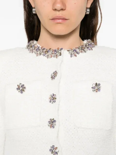 Rochie mini Self-portrait de costum alb