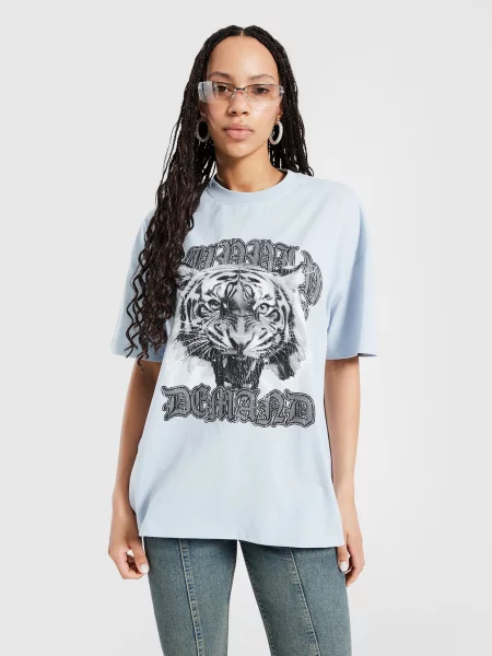 Supply&demand T-Shirt Tiger niebieska