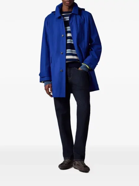 Palton Paul Smith cu glugă albastru