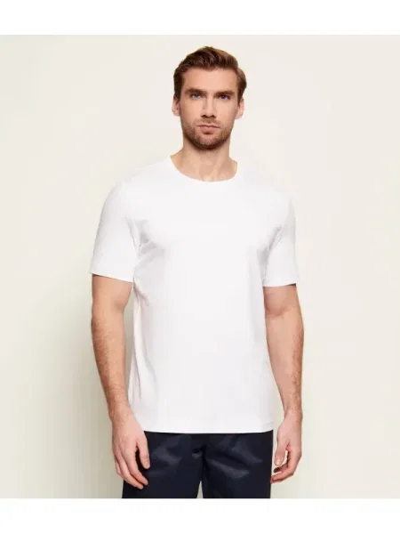 TIGER OF SWEDEN Tricou Olaf | mercerizat alb