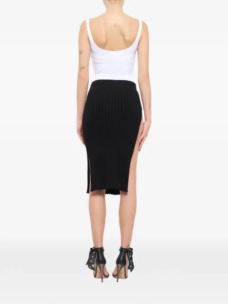 Fustă midi Givenchy tricotate negru