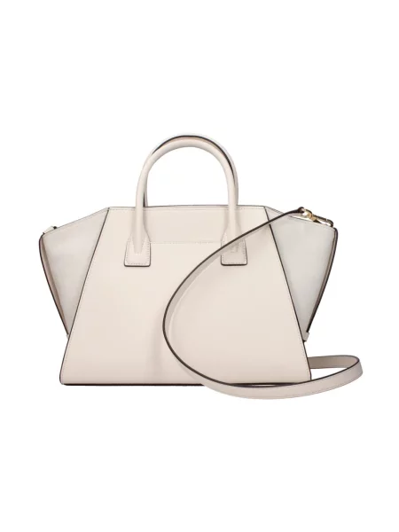Torebka Michael Kors zamszowa z logo beżowa
