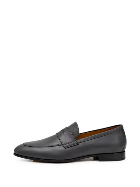 Pantofi loafer Doucal's din piele cu bretele albastru