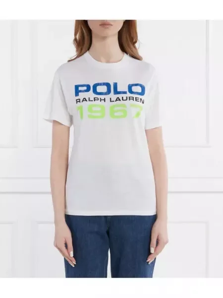 POLO RALPH LAUREN Tricou polo alb