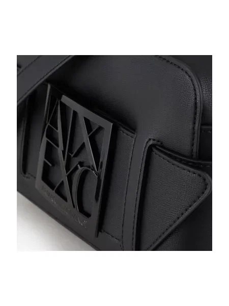 Crossbody kabelka Eax z ekologickej kože čierna