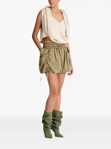 Șnur de strângere pantaloni scurți cargo Balmain verde