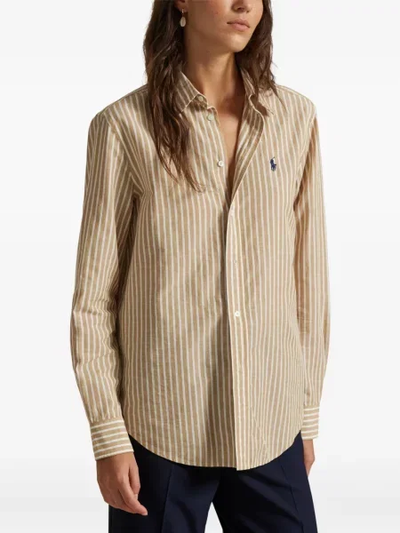 Vunena majica Polo Ralph Lauren s okruglim izrezom iznad koljena narančasta