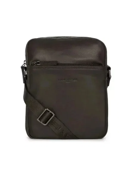 Torba crossbody Lancaster skórzana czarna