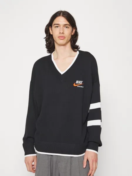 NIKE Mikina NSW Trend červená / černá bílá