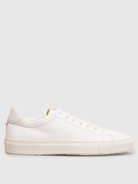 Шкіряні кеди з логотипом Doucal's білі