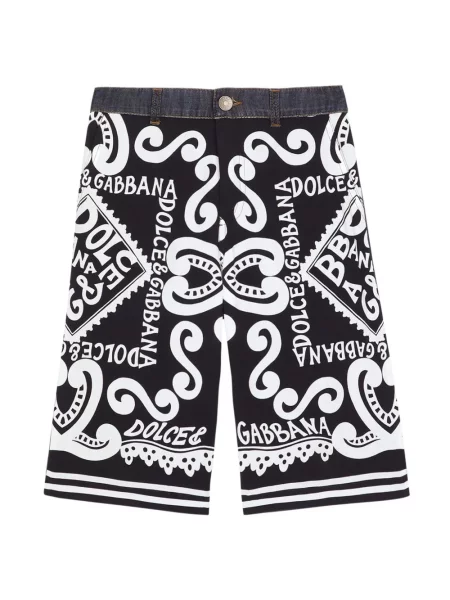 Bermudy dziecięce Dolce And Gabbana czarne