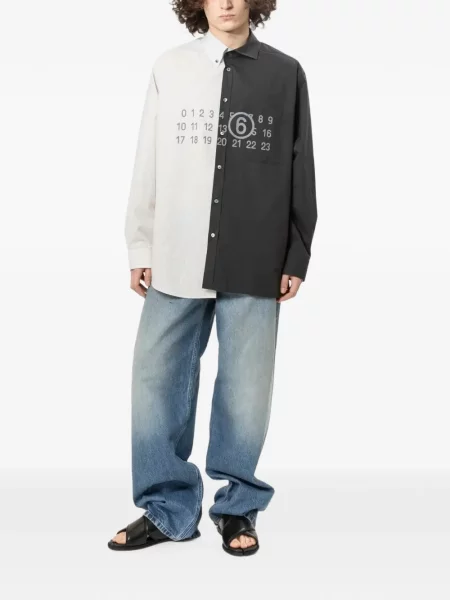 Blugi Mm6 Maison Margiela albastru