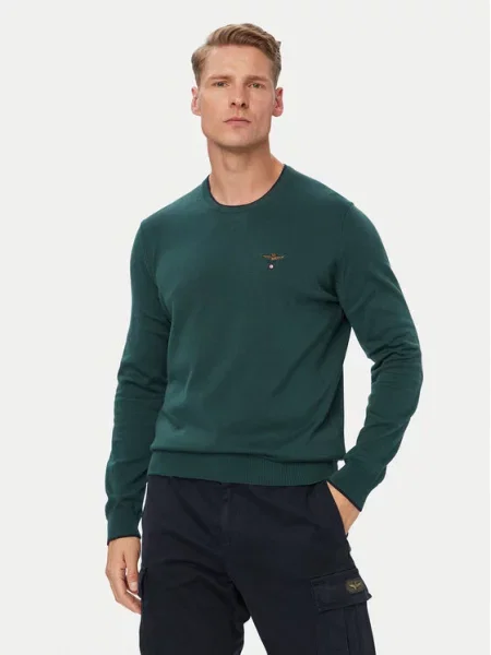 Aeronautica Militare Sweter zielony