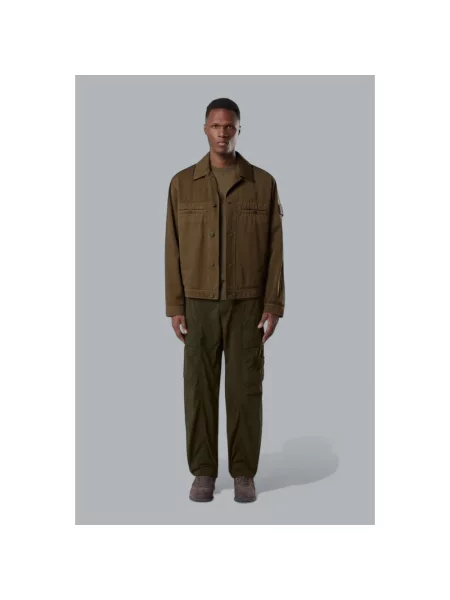 Spodnie cargo Stone Island z kamieniami zielone
