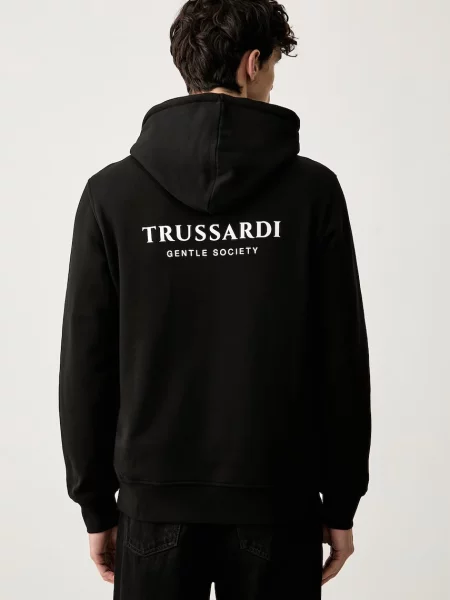 Trussardi hanorac cu glugă pentru bărbați din negru