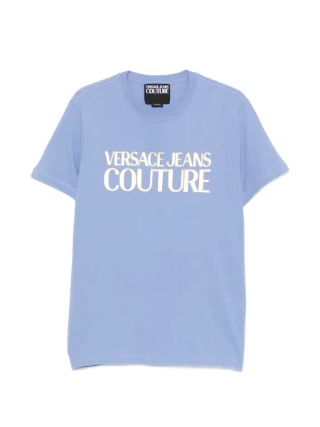 Póló Versace Jeans Couture nyomtatás kék