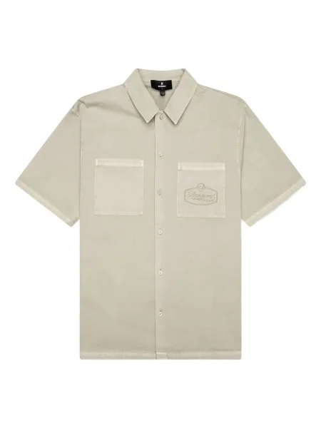 Къс риза Represent бродирана бежово