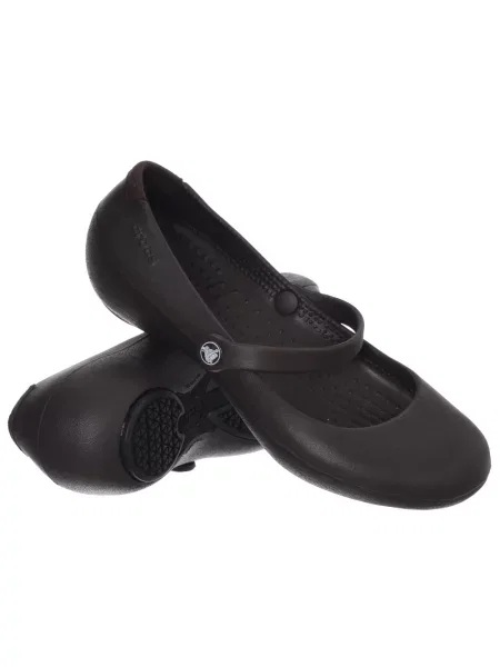 Poslovne balerinke Crocs rjava