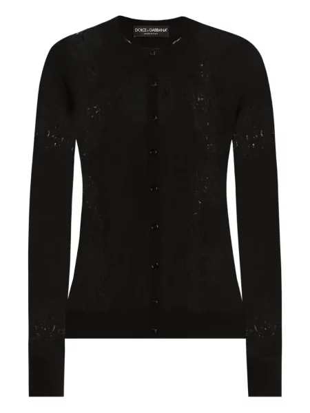 Cardigan Dolce & Gabbana din dantelă negru