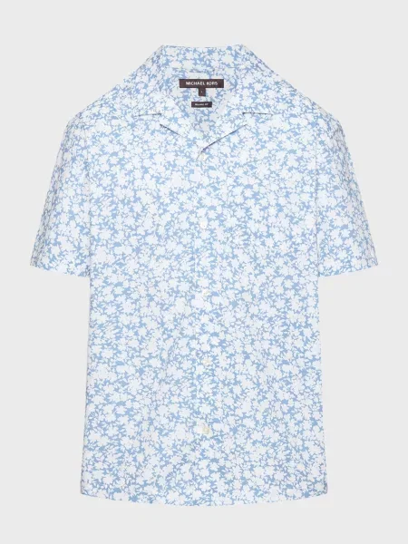 Рубашка Michael Kors в цветочек голубая