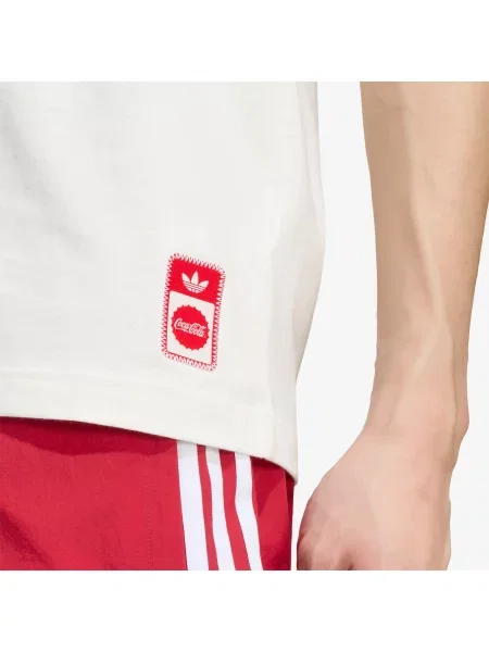 Klasické športové tričko Adidas Originals biela