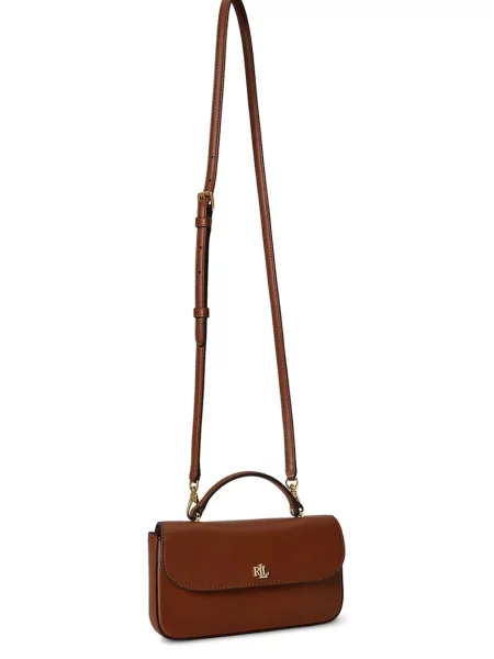 Lauren Ralph Lauren portfel skórzany brązowy