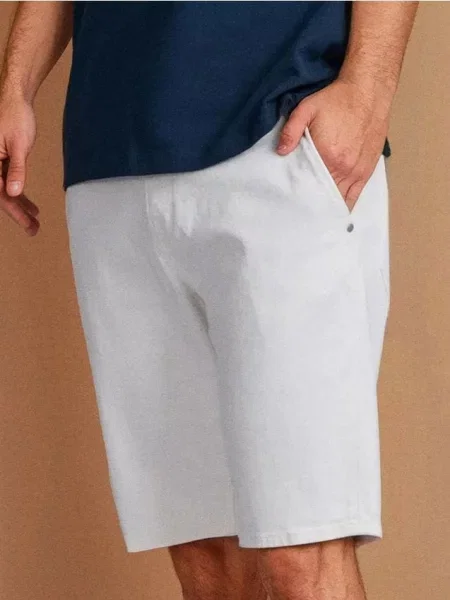 Sinsay Džínové kraťasy krémová