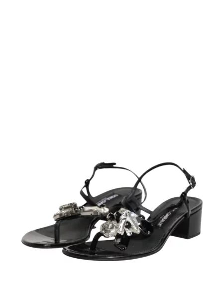 Sandale Dolce & Gabbana cu bretele negru