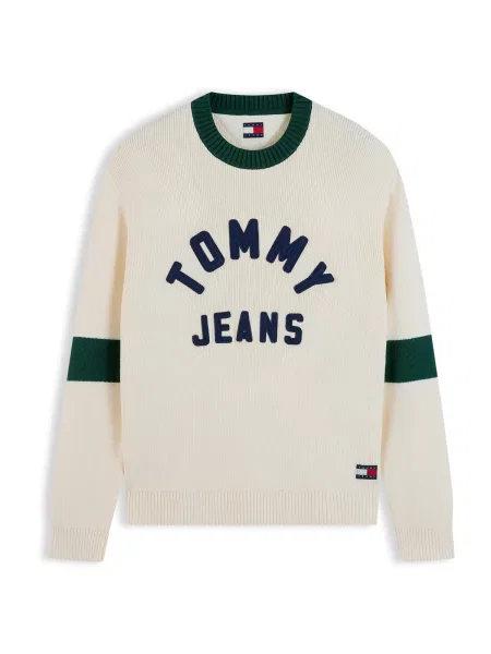 Tommy Jeans Pulover NEW CLASSICS deschis / bleumarin / verde închis bej