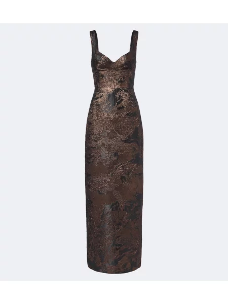 Rochie Simkhai din jacard maro