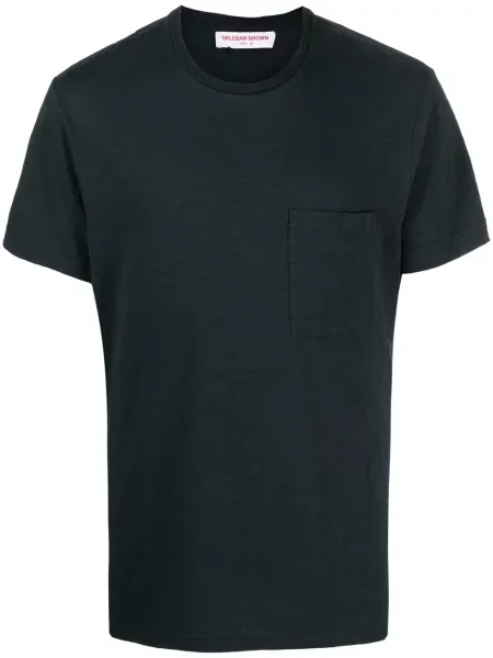 Tricou Orlebar Brown cu decolteu rotund scurt gri