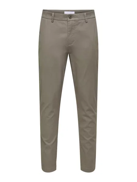 Only & Sons Pantaloni eleganți ONSLOOM taupe gri