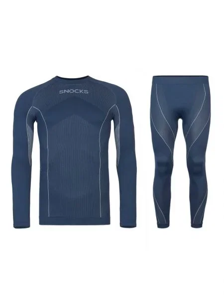 SNOCKS Chiloți sport închis albastru