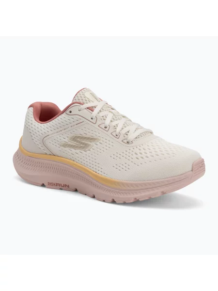 Дамски обувки за бягане SKECHERS Go Run Consistent Mile Marker natural pink бяло
