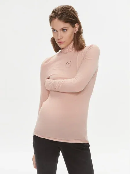 Pinko Bluză cu gât Abdaly roz