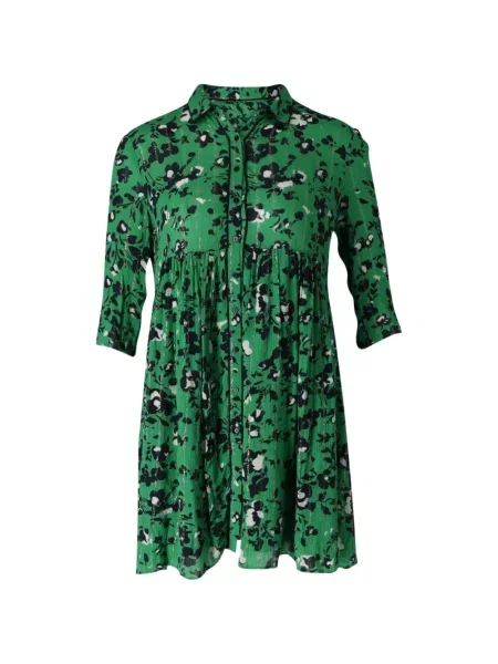 Rochie mini Ba&sh cu model floral de costum verde