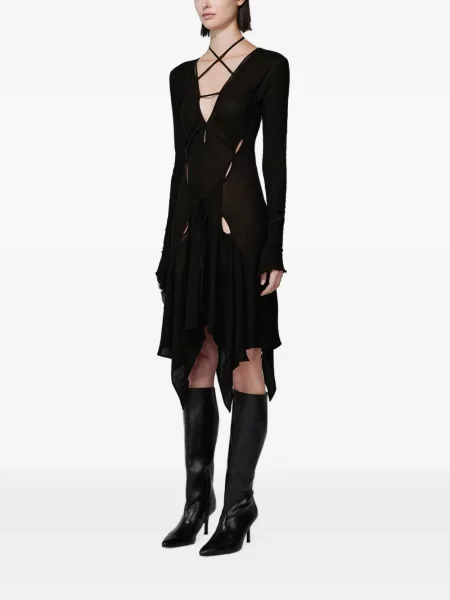 Rochie midi Srvc Studio asimetrică negru