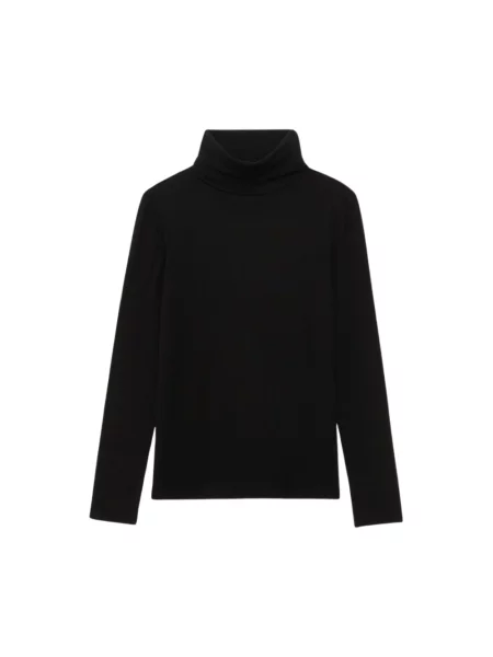 Top Ines De La Fressange Paris wełniany czarny
