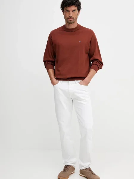 Calvin Klein Jeans pulover de portocaliu