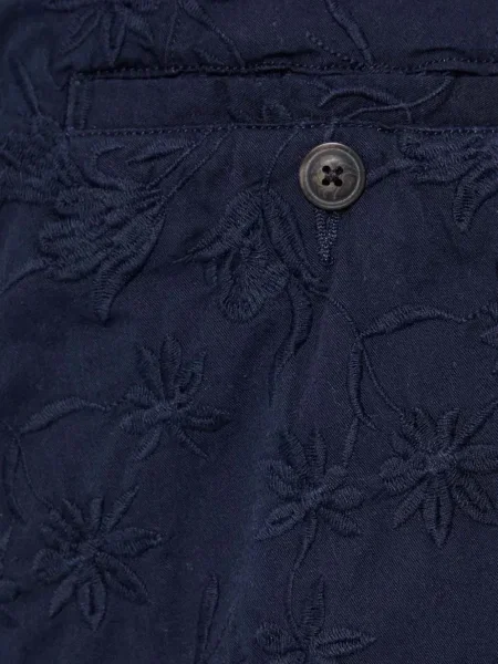 Pantaloni Corridor cu model floral albastru